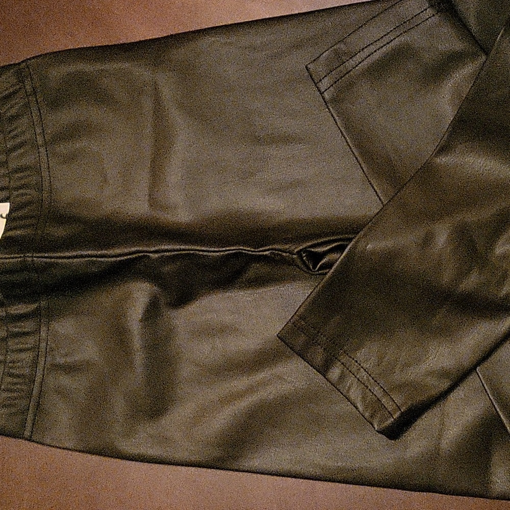 Cotton on leather pants girl